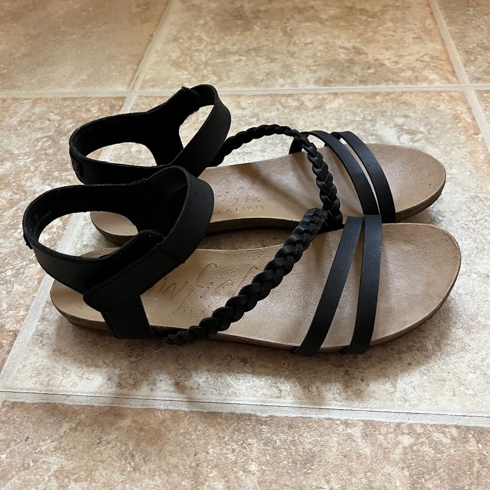 Blowfish Black Strap Sandals